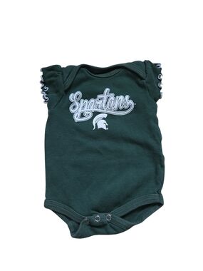 0-3 Month Infant Spartans Body Suit - Dark Green